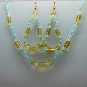 Handmade Set Earrings and Necklace - Spring Collection